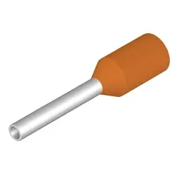 Insulated wire end ferrule, 0.5 mm², 14 mm/8 mm long, orange, 9004270000