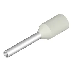 Insulated wire end ferrule, 0.5 mm², 14 mm/8 mm long, white, 9004280000