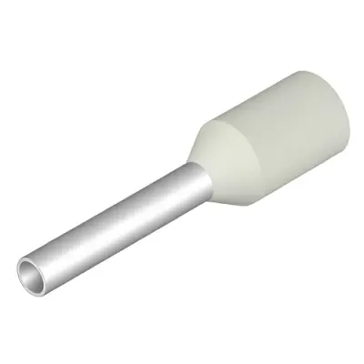 Insulated wire end ferrule, 0.75 mm², 14 mm/8 mm long, white, 9004290000 - 1