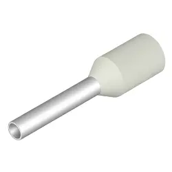 Insulated wire end ferrule, 0.75 mm², 14 mm/8 mm long, white, 9004290000