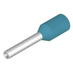 Insulated wire end ferrule, 0.75 mm², 14 mm/8 mm long, light blue, 9004310000