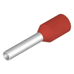 Insulated wire end ferrule, 1.0 mm², 14 mm/8 mm long, red, 9004330000