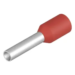 Insulated wire end ferrule, 1.5 mm², 14 mm/8 mm long, red, 9004340000