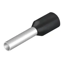 Insulated wire end ferrule, 1.5 mm², 14 mm/8 mm long, black, 9004350000