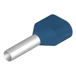 Insulated wire end ferrule, 2.5 mm², 19 mm/10 mm long, blue, 9004430000