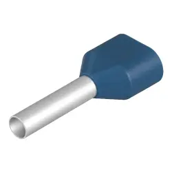 Insulated wire end ferrule, 2.5 mm², 21 mm/12 mm long, blue, 9004740000
