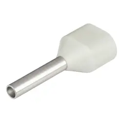 Insulated wire end ferrule, 0.5 mm², 14 mm/8 mm long, white, 9004780000