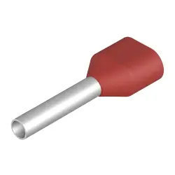 Insulated wire end ferrule, 1.5 mm², 20 mm/12 mm long, red, 9004920000