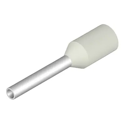 Insulated wire end ferrule, 0.5 mm², 14 mm/8 mm long, white, 9005860000 - 1