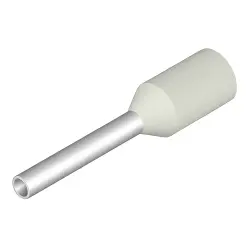 Insulated wire end ferrule, 0.5 mm², 14 mm/8 mm long, white, 9005860000