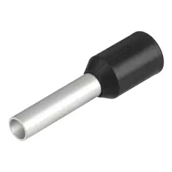 Insulated wire end ferrule, 1.5 mm², 14 mm/8 mm long, black, 9005890000
