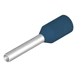 Insulated wire end ferrule, 0.75 mm², 14 mm/8 mm long, blue, 9005900000