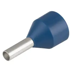Insulated wire end ferrule, 2.5 mm², 17.5 mm/8 mm long, blue, 9006670000