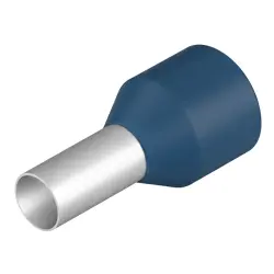 Insulated wire end ferrule, 16 mm², 25.5 mm/12 mm long, DIN 46228-4, blue, 9006870000