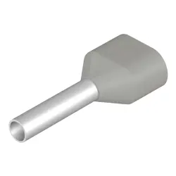 Insulated wire end ferrule, 0.75 mm², 14 mm/8 mm long, gray, 9018520000