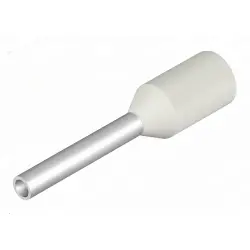 Insulated wire end ferrule, 0.5 mm², 14 mm/8 mm long, white, 9019010000