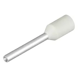 Insulated wire end ferrule, 0.5 mm², 16 mm/10 mm long, white, 9019020000
