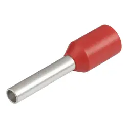 Insulated wire end ferrule, 1.0 mm², 14 mm/8 mm long, red, 9019080000