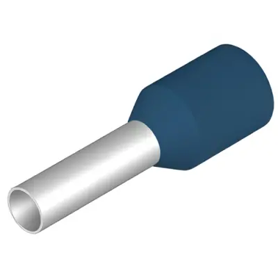 Insulated wire end ferrule, 2.5 mm², 15 mm/8 mm long, blue, 9019160000 - 1