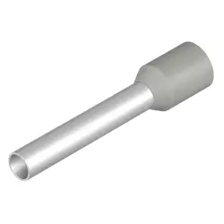 Insulated wire end ferrule, 4.0 mm², 26 mm/18 mm long, gray, 9019210000