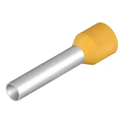 Insulated wire end ferrule, 6.0 mm², 26 mm/18 mm long, yellow, 9019230000