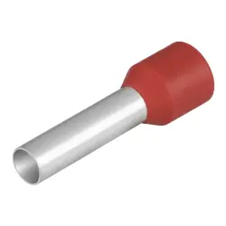 Insulated wire end ferrule, 10 mm², 28 mm/18 mm long, red, 9019250000