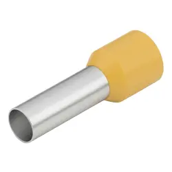 Insulated wire end ferrule, 25 mm², 36 mm/22 mm long, yellow, 9019300000
