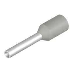 Insulated wire end ferrule, 0.75 mm², 14 mm/8 mm long, gray, 9019410000
