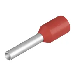 Insulated wire end ferrule, 1.0 mm², 14 mm/8 mm long, red, 9019420000