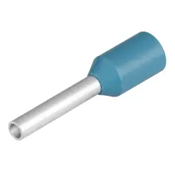 Insulated wire end ferrule, 0.75 mm², 14 mm/8 mm long, light blue, 9021040000