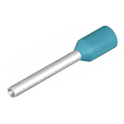 Insulated wire end ferrule, 0.75 mm², 18 mm/12 mm long, light blue, 9021060000