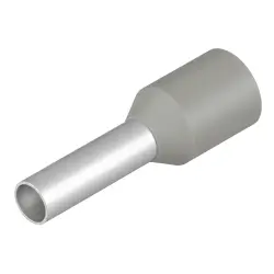 Insulated wire end ferrule, 2.5 mm², 15 mm/8 mm long, gray, 9021070000
