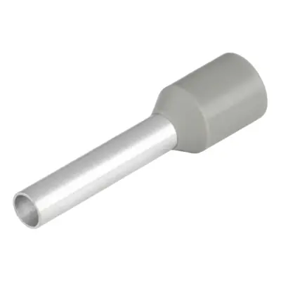 Insulated wire end ferrule, 2.5 mm², 19 mm/12 mm long, gray, 9021080000 - 1
