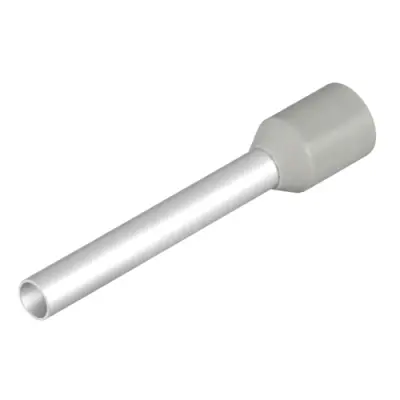 Insulated wire end ferrule, 2.5 mm², 25 mm/18 mm long, gray, 9021090000 - 1