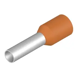 Insulated wire end ferrule, 4.0 mm², 18 mm/10 mm long, orange, 9021100000