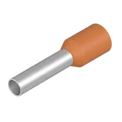 Insulated wire end ferrule, 4.0 mm², 20 mm/12 mm long, orange, 9021110000