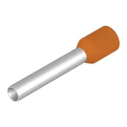 Insulated wire end ferrule, 4.0 mm², 26 mm/18 mm long, orange, 9021120000