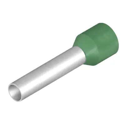 Insulated wire end ferrule, 6.0 mm², 26 mm/18 mm long, green, 9021140000 - 1