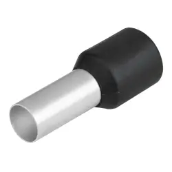Insulated wire end ferrule, 25 mm², 30 mm/16 mm long, black, 9021190000