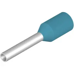 Insulated wire end ferrule, 0.75 mm², 14 mm/8 mm long, light blue, 9021230000