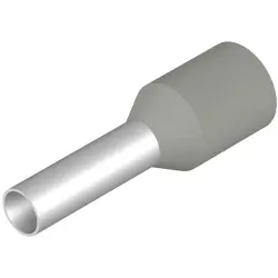 Insulated wire end ferrule, 2.5 mm², 15 mm/8 mm long, gray, 9021240000