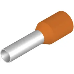 Insulated wire end ferrule, 4.0 mm², 18 mm/10 mm long, orange, 9021250000