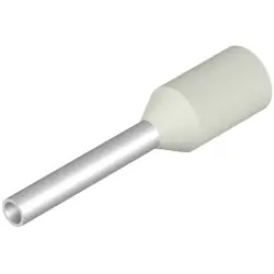 Insulated wire end ferrule, 0.5 mm², 15 mm/8 mm long, white, 9021930000