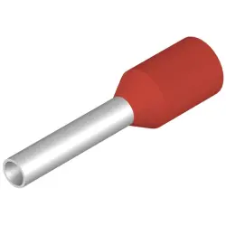 Insulated wire end ferrule, 1.0 mm², 15 mm/8 mm long, red, 9021950000