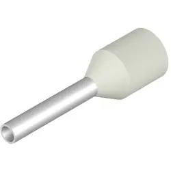 Insulated wire end ferrule, 0.75 mm², 14 mm/8 mm long, DIN 46228-4, white, 9025960000