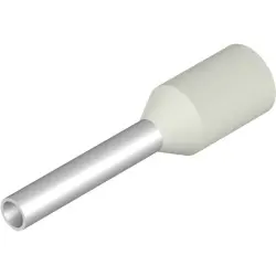 Insulated wire end ferrule, 0.75 mm², 14 mm/8 mm long, white, 9026070000