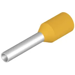 Insulated wire end ferrule, 1.0 mm², 14 mm/8 mm long, yellow, 9026080000