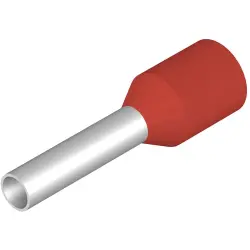 Insulated wire end ferrule, 1.5 mm², 14 mm/8 mm long, red, 9026090000