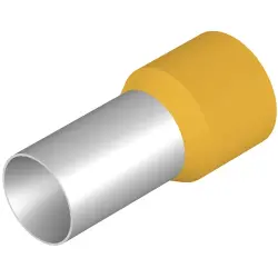 Insulated wire end ferrule, 70 mm², 37 mm/21 mm long, yellow, 9028200000