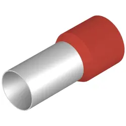 Insulated wire end ferrule, 95 mm², 44 mm/25 mm long, red, 9028210000